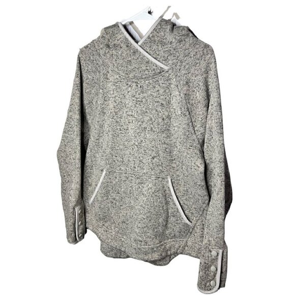 Champion Gray Oversized Pullover Hoodie Sweatshirt With Pocket (Womens XL) - Picture 3 of 10